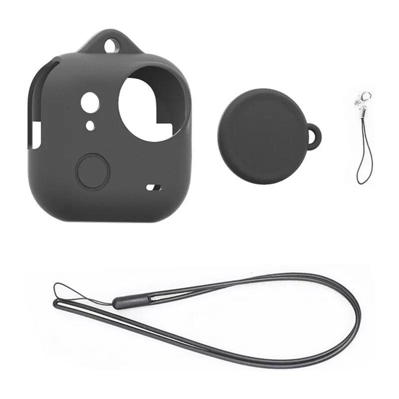 Silicone Lens Cover + PULUZ Case for Insta360 GO Ultra